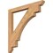 Ekena Millwork Merced Slat Smooth Bracket, Western Red Cedar, 3 1/2"W x 40"D x 40"H BKT04X40X40MRC06SWR - alternate 1